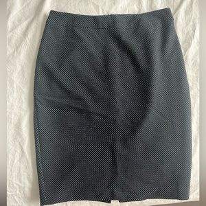 Jacob navy blue dot pencil skirt
